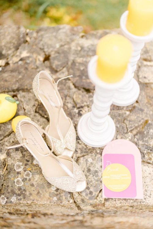 rose beige marron gris préparatifs